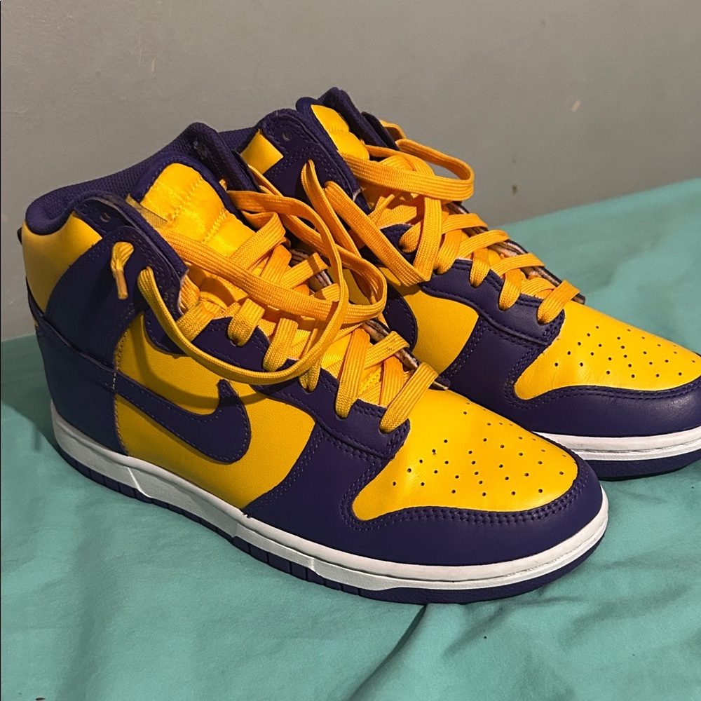 Nike Athletic Shoes - Purple and Yellow